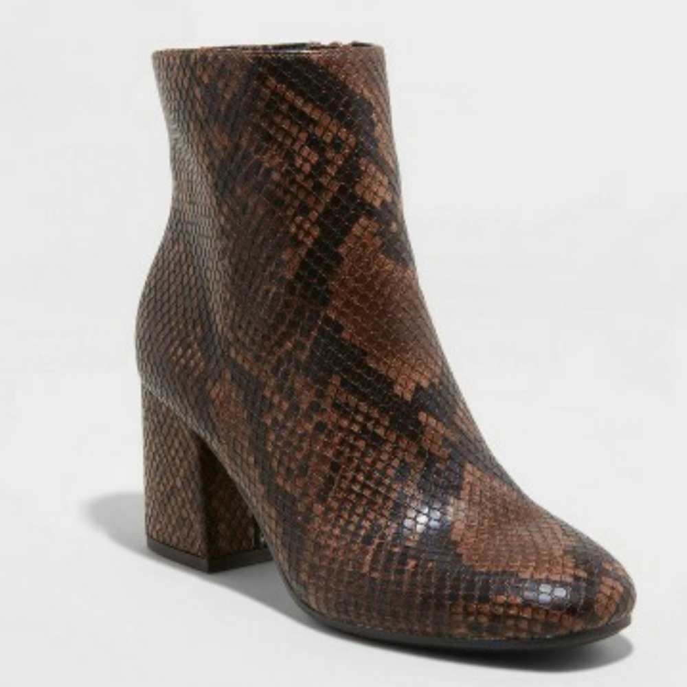 Snake print boots a new day